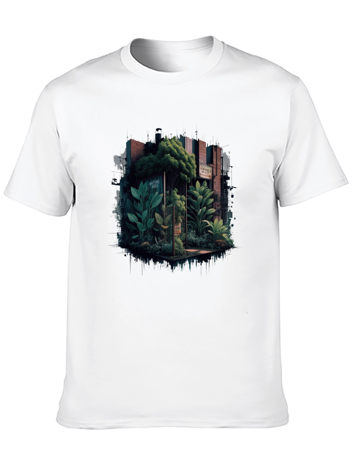 Nature-Inspired Graphic Tee - Urban Jungle