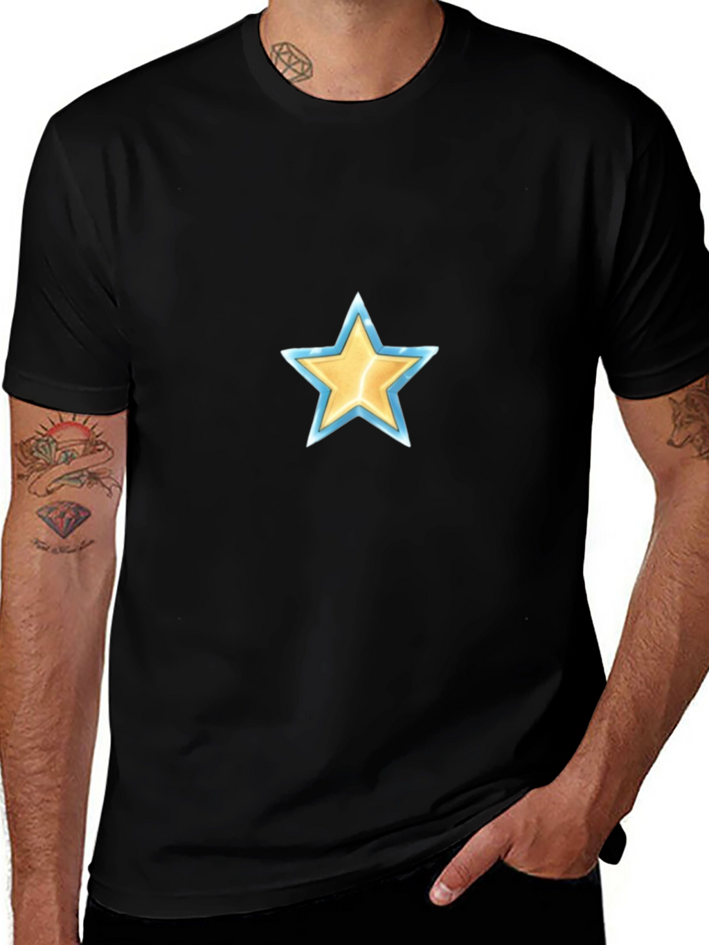 Star Graphic Black T-Shirt