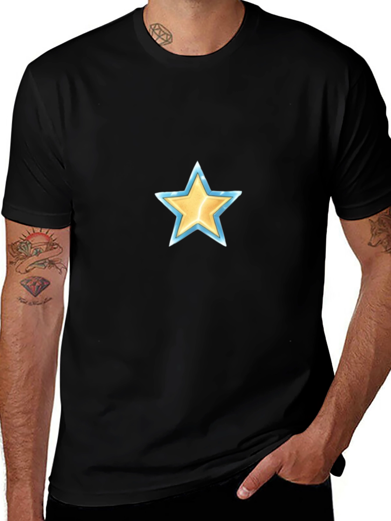 Star Graphic Black T-Shirt