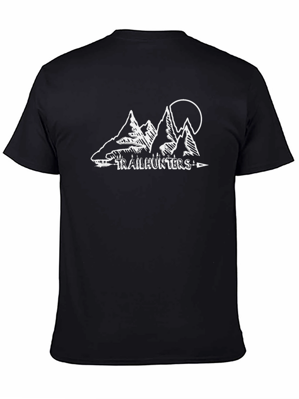 Trailhunters Black T-Shirt - Mountain Adventure Tee