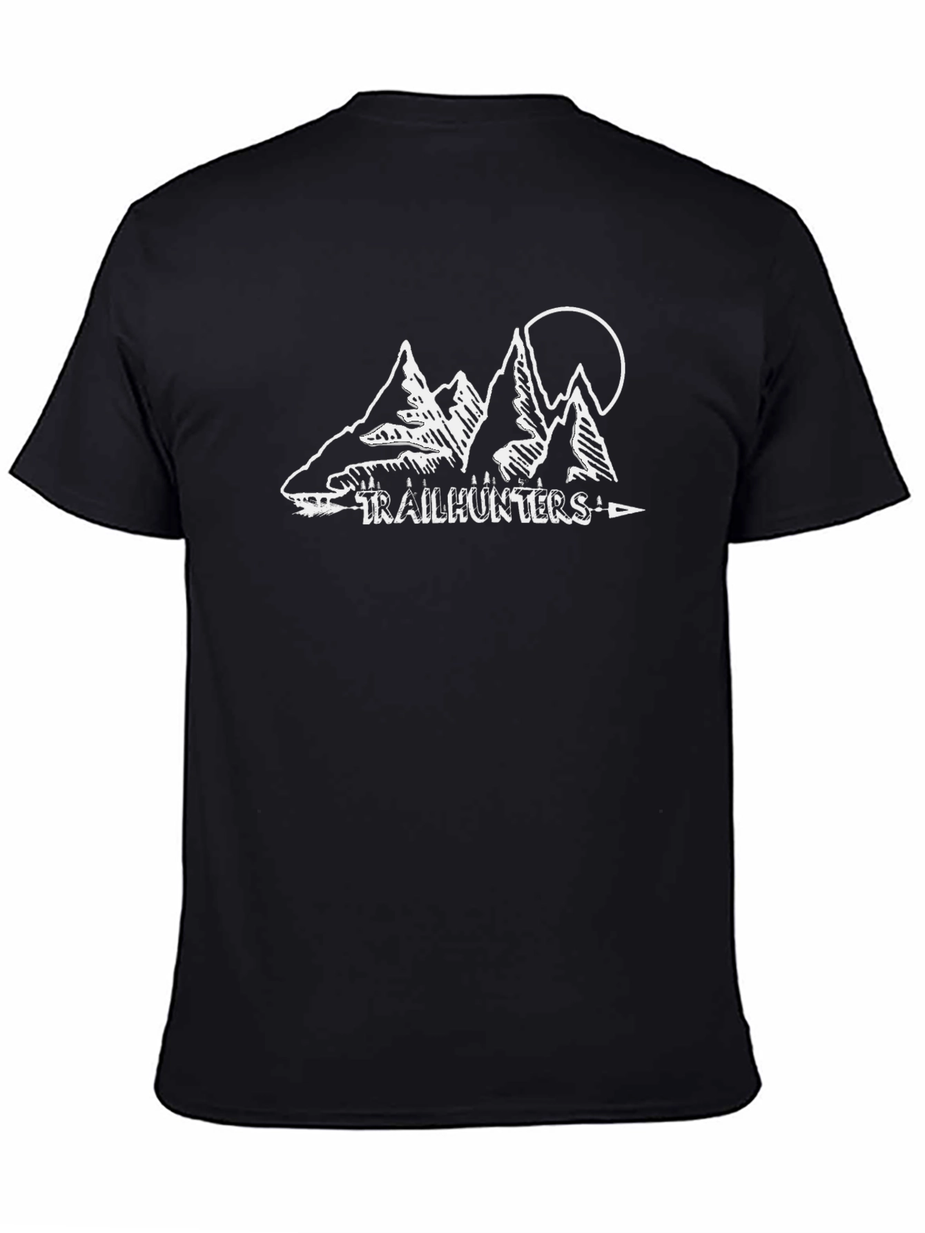 Trailhunters Black T-Shirt - Mountain Adventure Tee