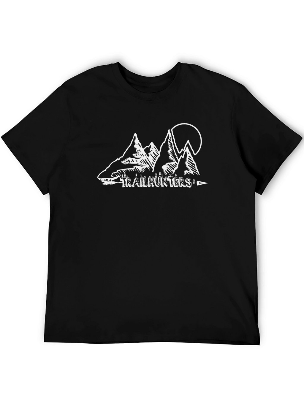 Trailhunters Black T-Shirt - Mountain Adventure Tee
