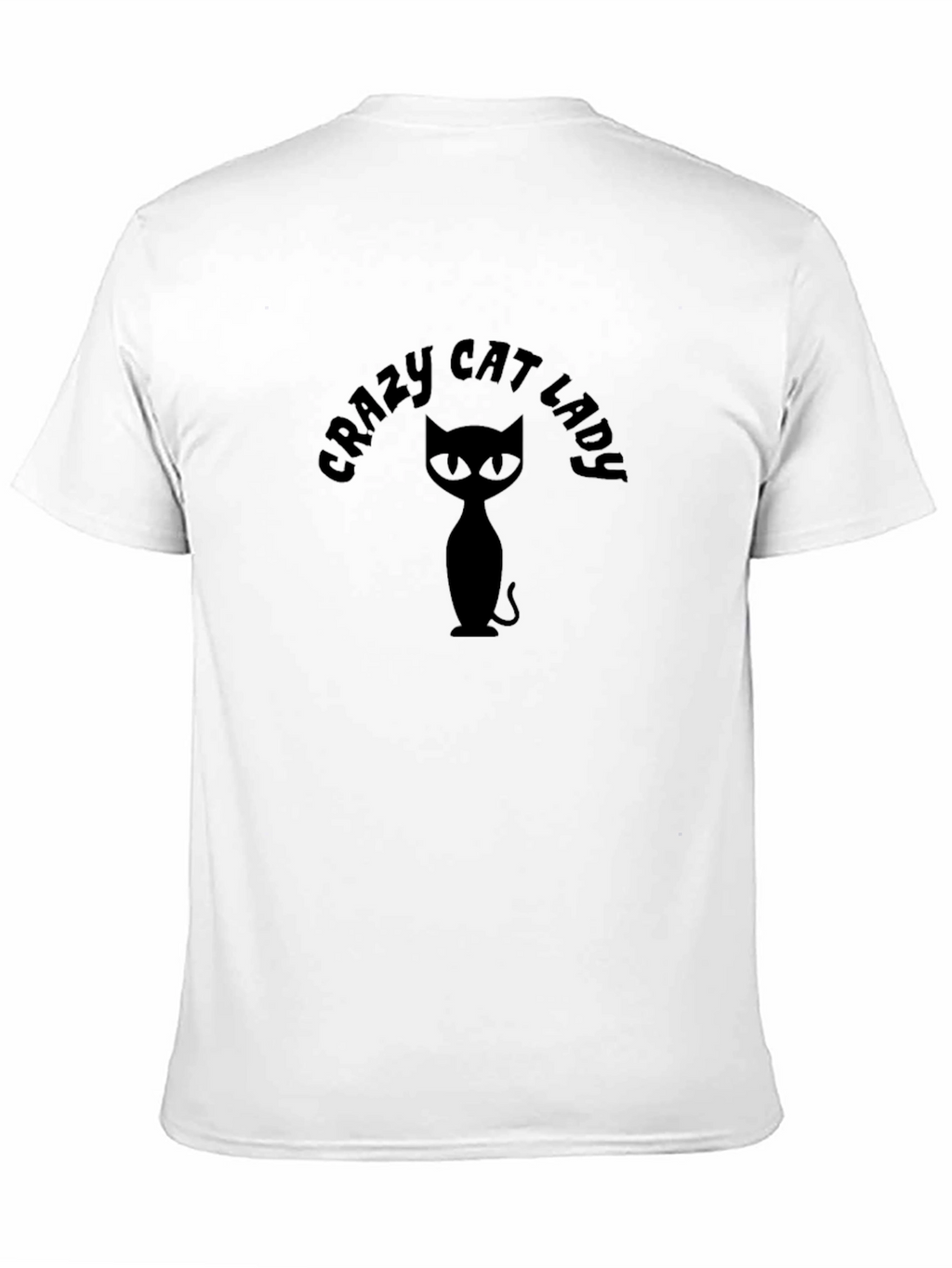 Crazy Cat Lady T-Shirt - Black Cat Graphic Tee