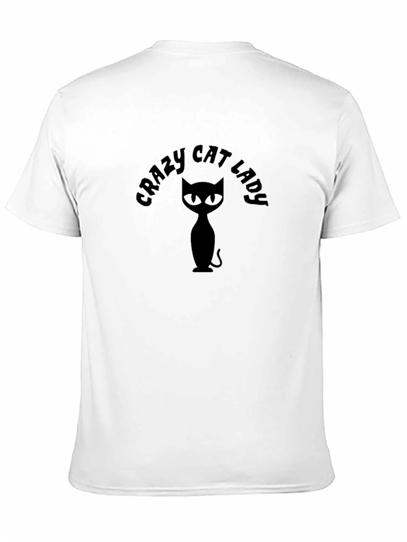 Crazy Cat Lady T-Shirt - Black Cat Graphic Tee