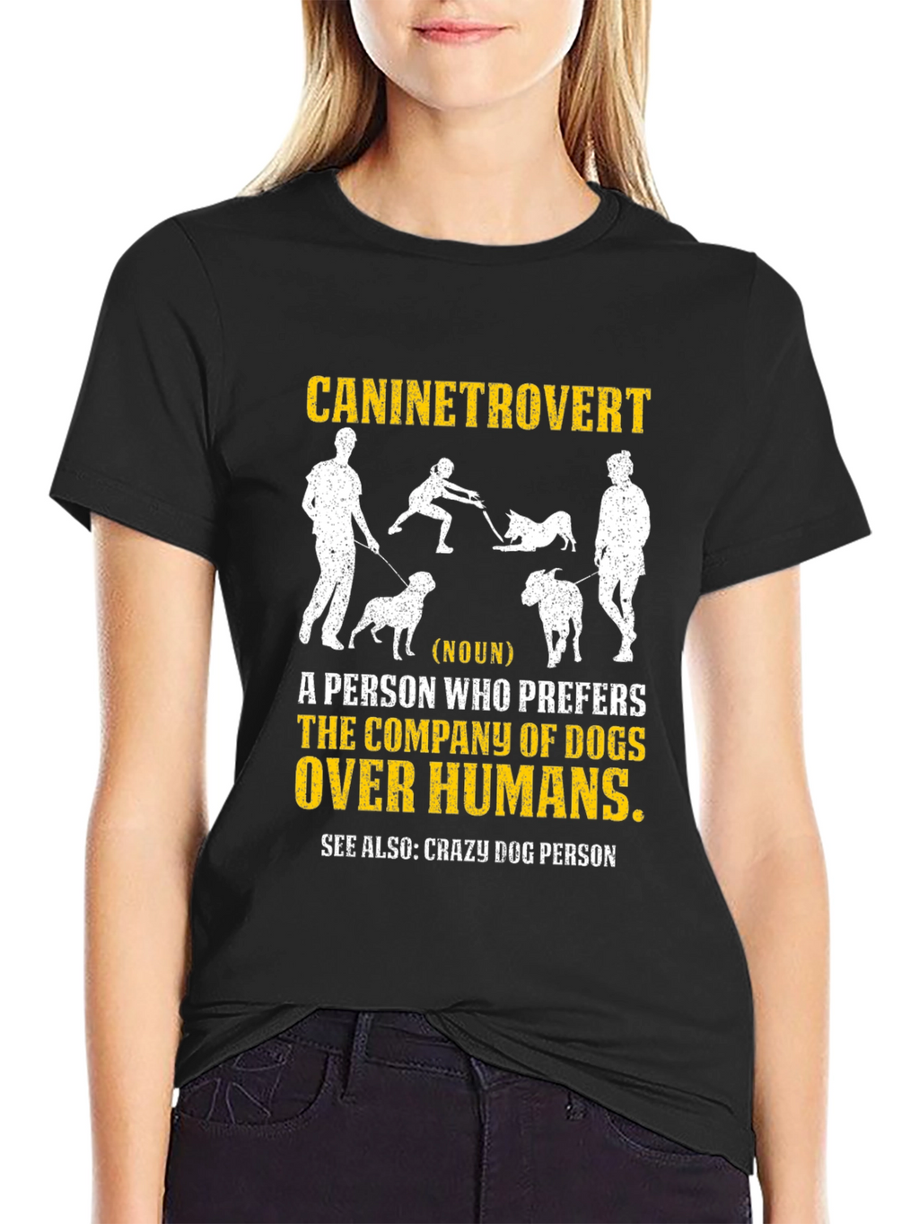 Caninetrovert T-Shirt - Dog Lover Apparel