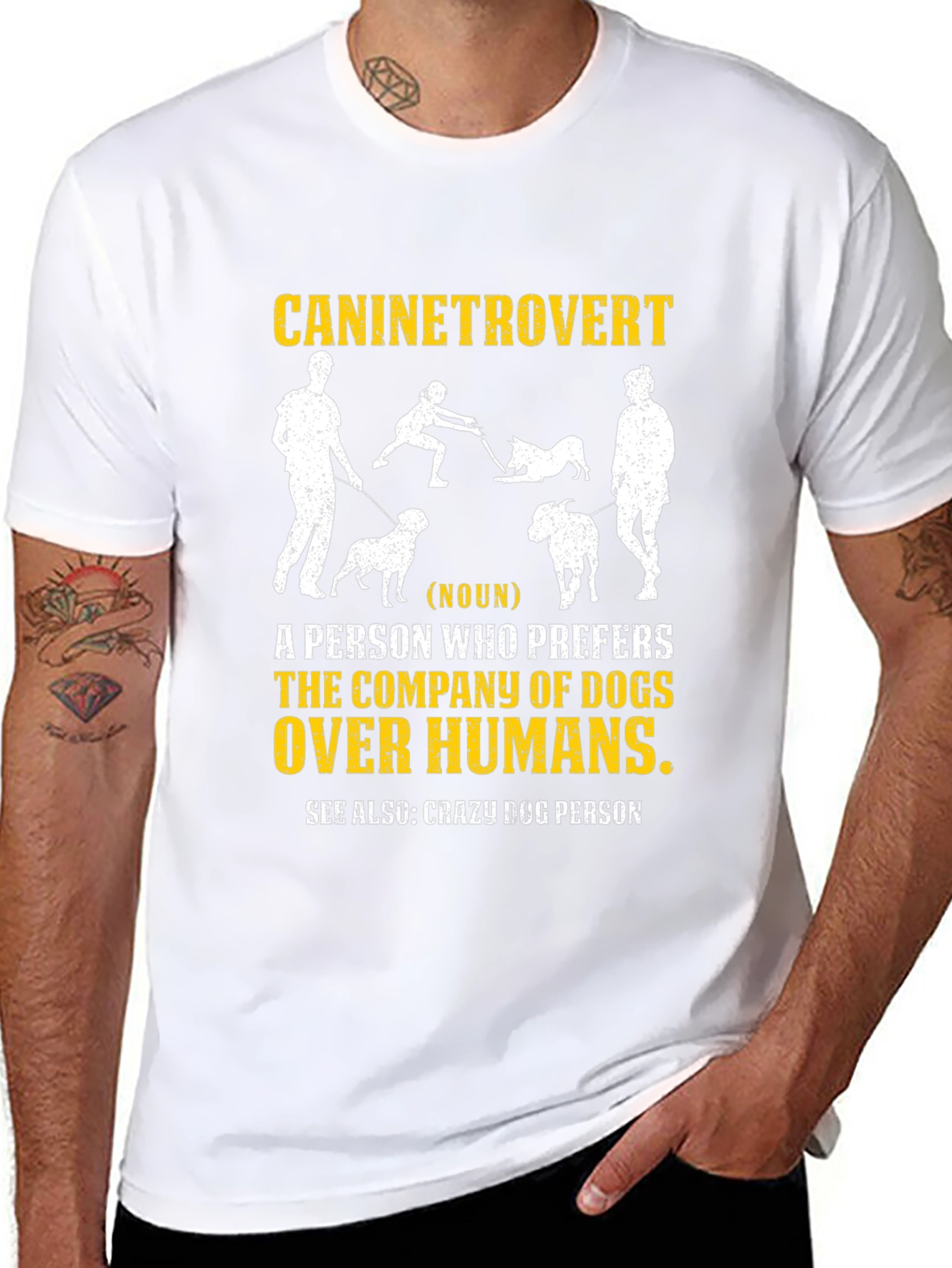 Caninetrovert T-Shirt - Dog Lover Apparel