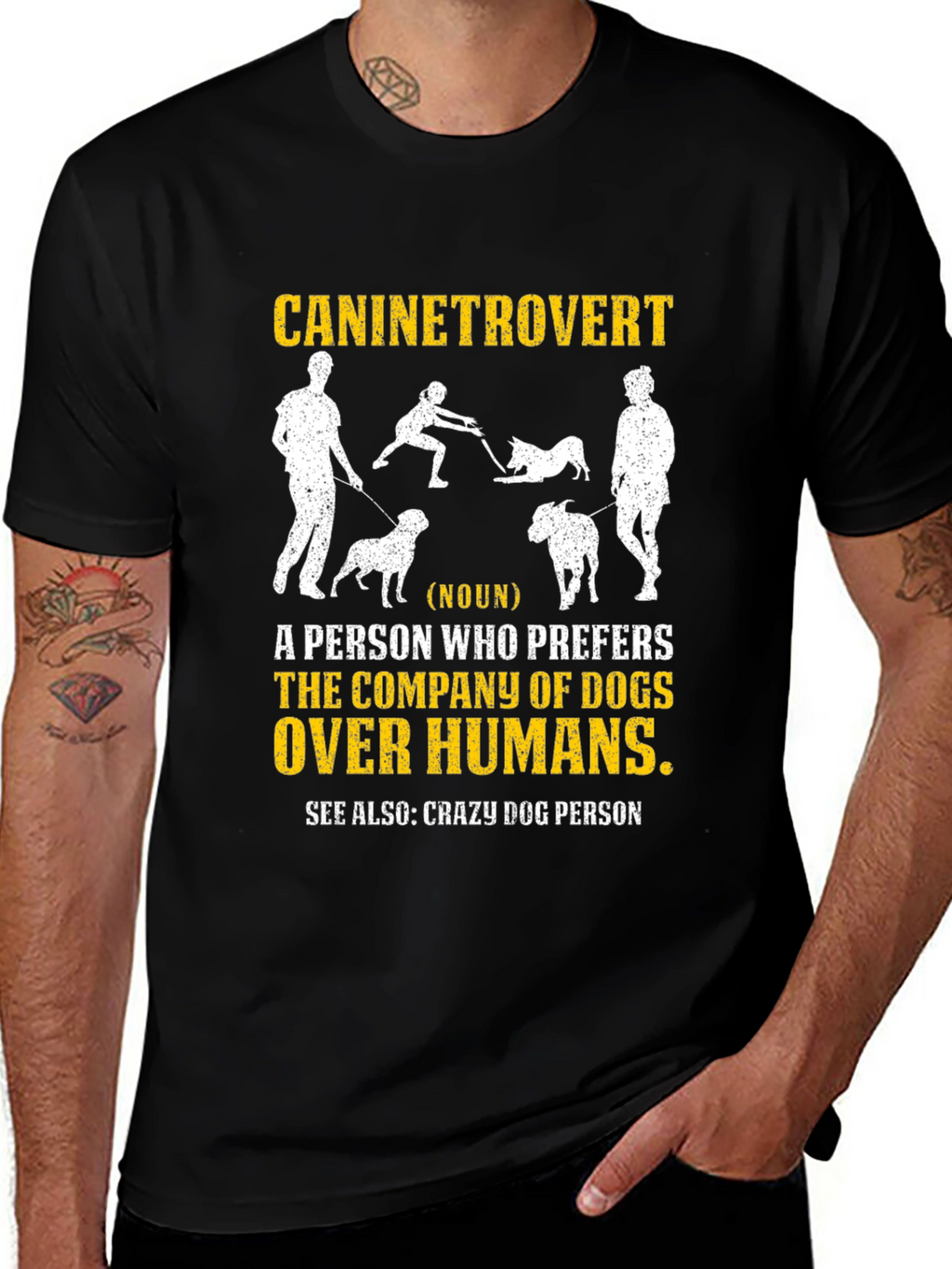 Caninetrovert T-Shirt - Dog Lover Apparel