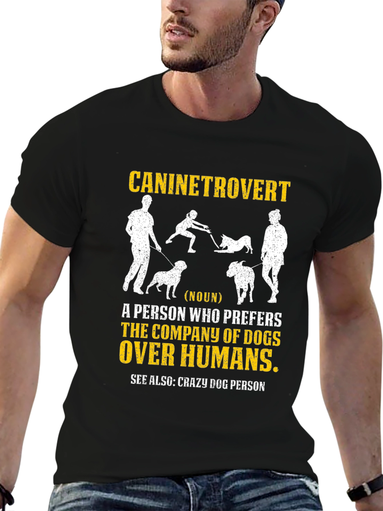 Caninetrovert T-Shirt - Dog Lover Apparel