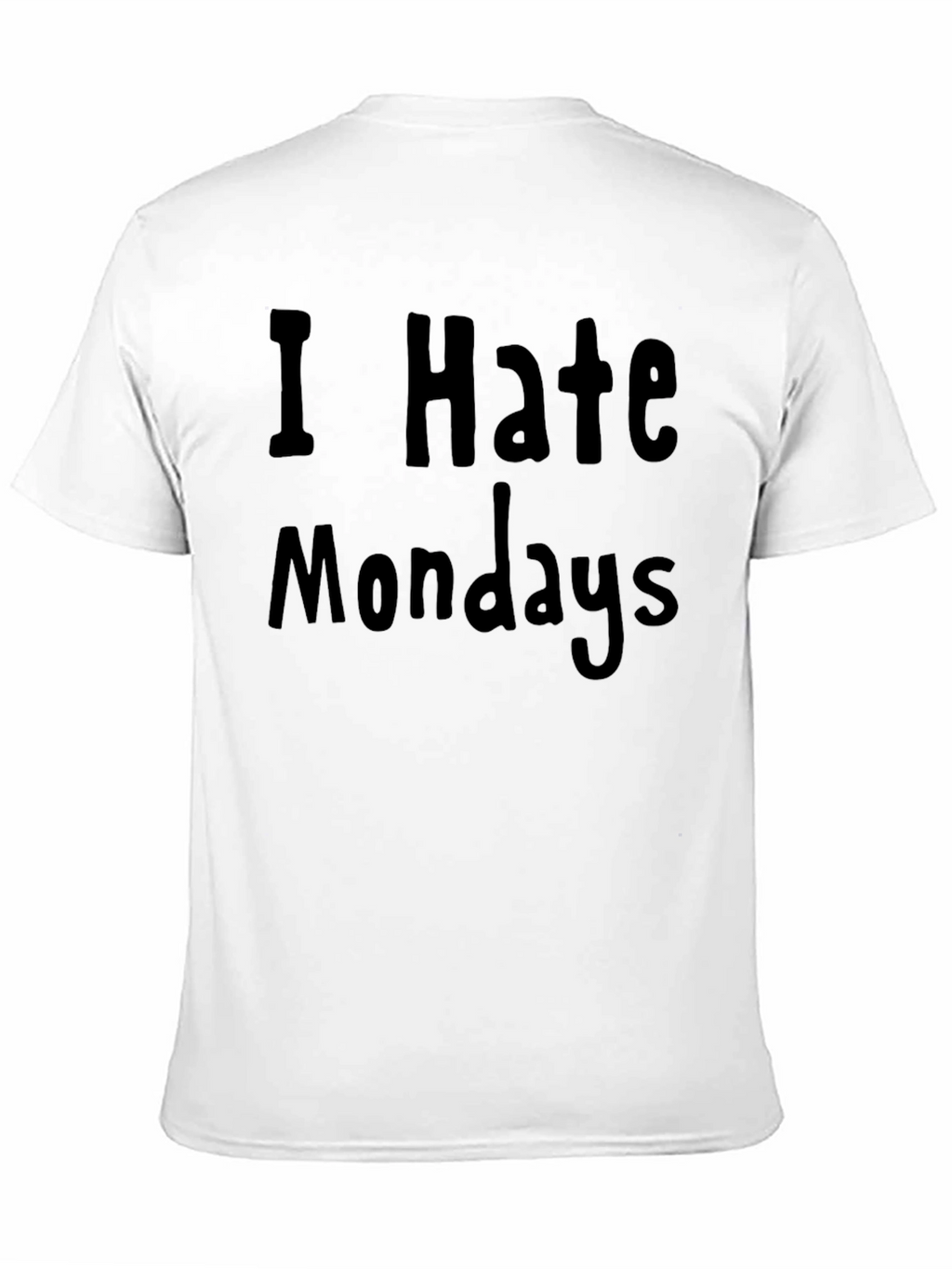 I Hate Mondays Graphic Tee - Black Cotton T-Shirt