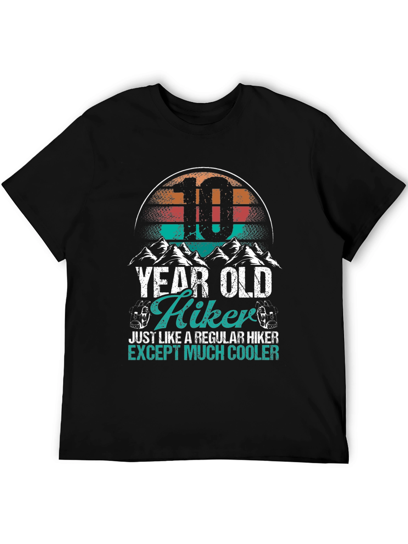 10 Year Old Hiker T-Shirt - Cool Kids Hiking Apparel