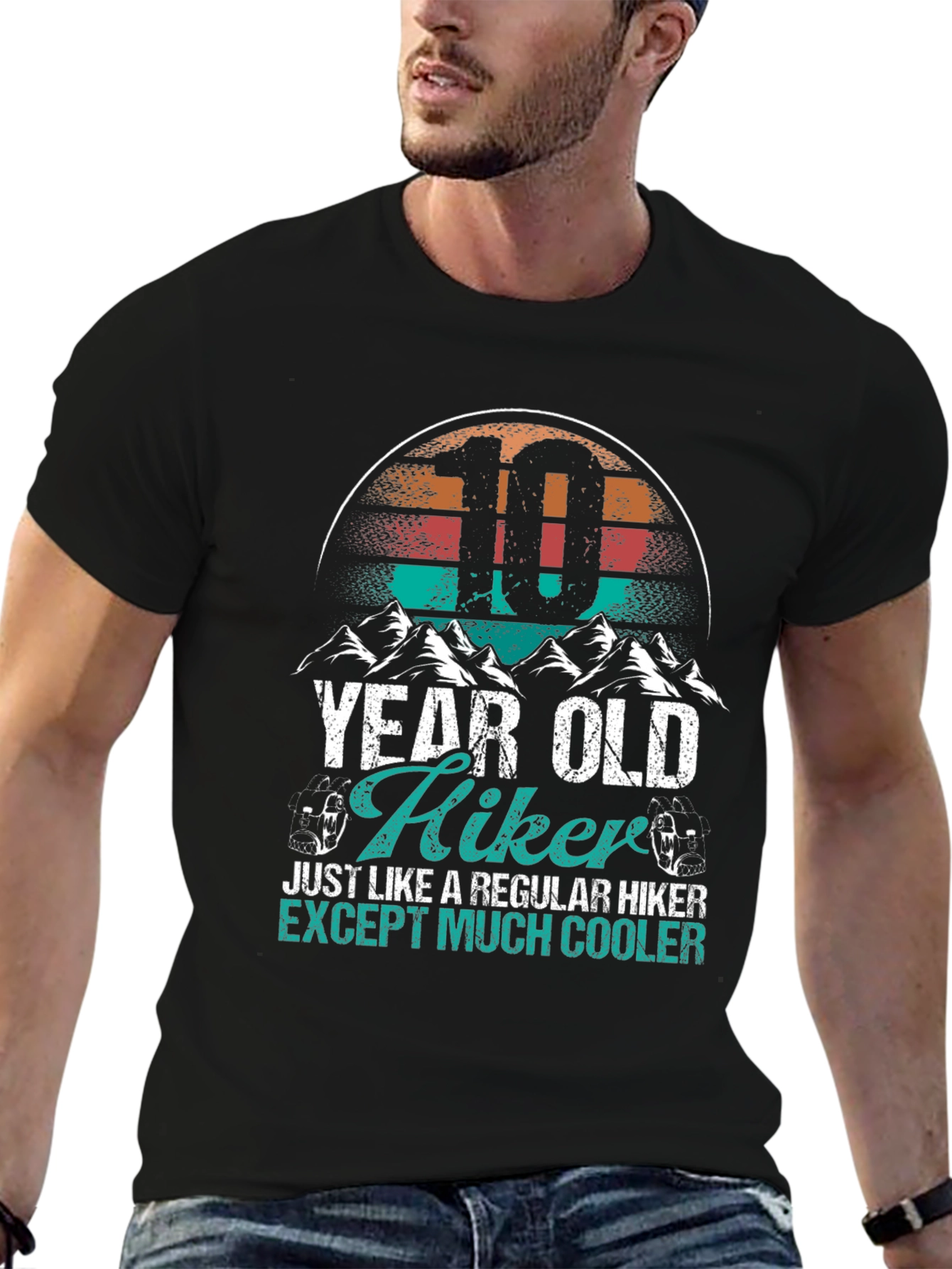 10 Year Old Hiker T-Shirt - Cool Kids Hiking Apparel