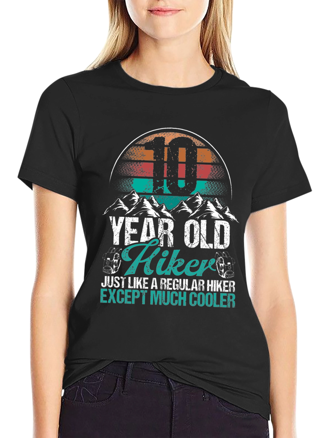 10 Year Old Hiker T-Shirt - Cool Kids Hiking Apparel