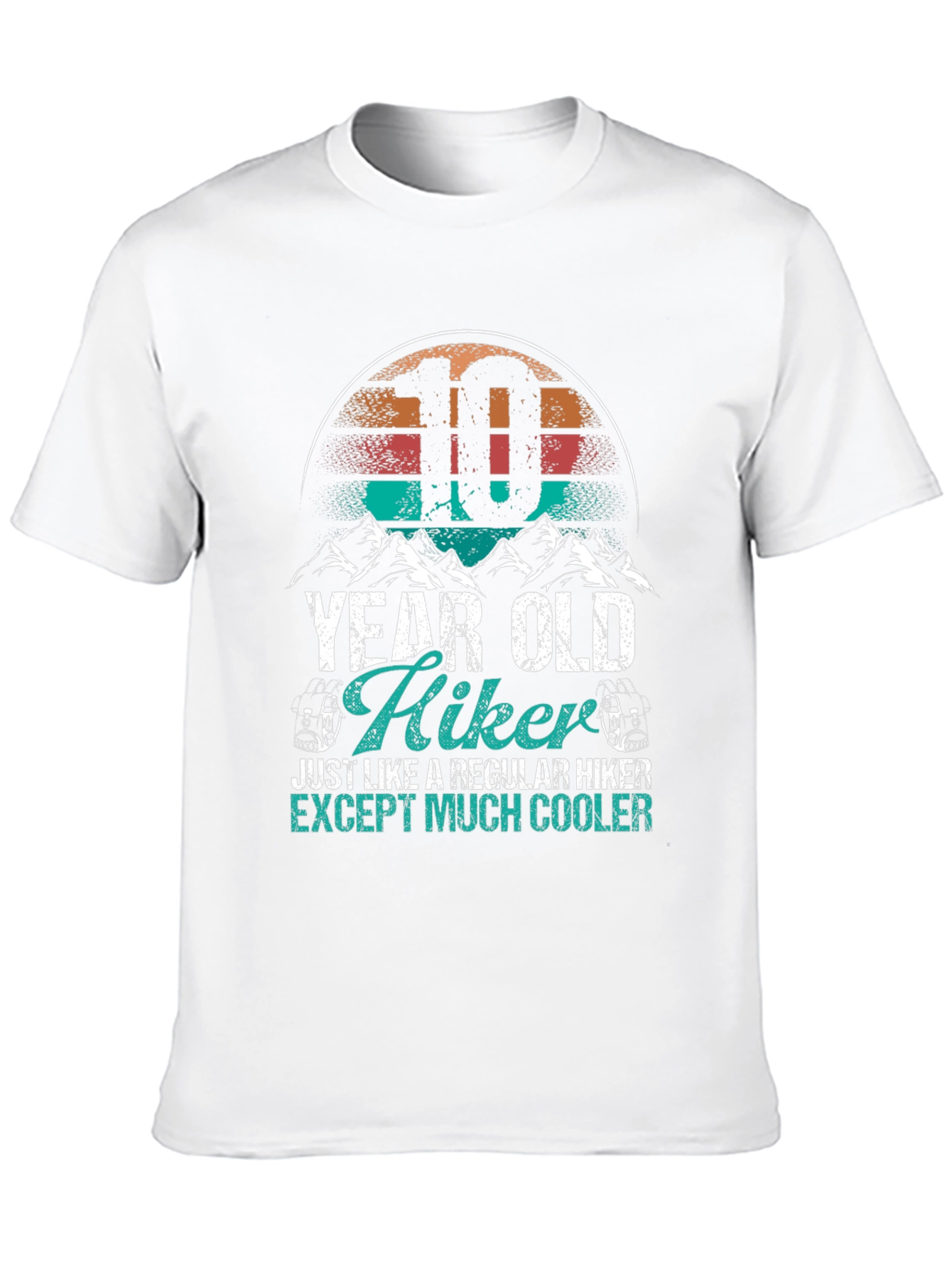 10 Year Old Hiker T-Shirt - Cool Kids Hiking Apparel
