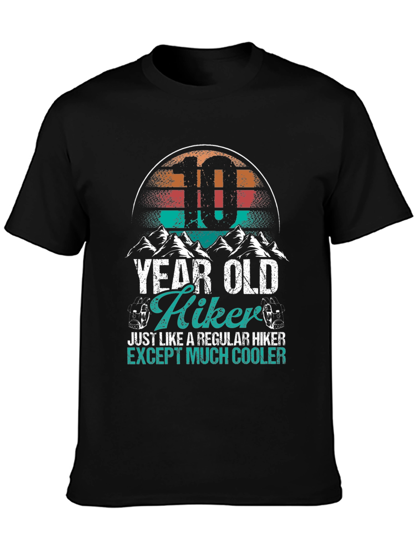 10 Year Old Hiker T-Shirt - Cool Kids Hiking Apparel