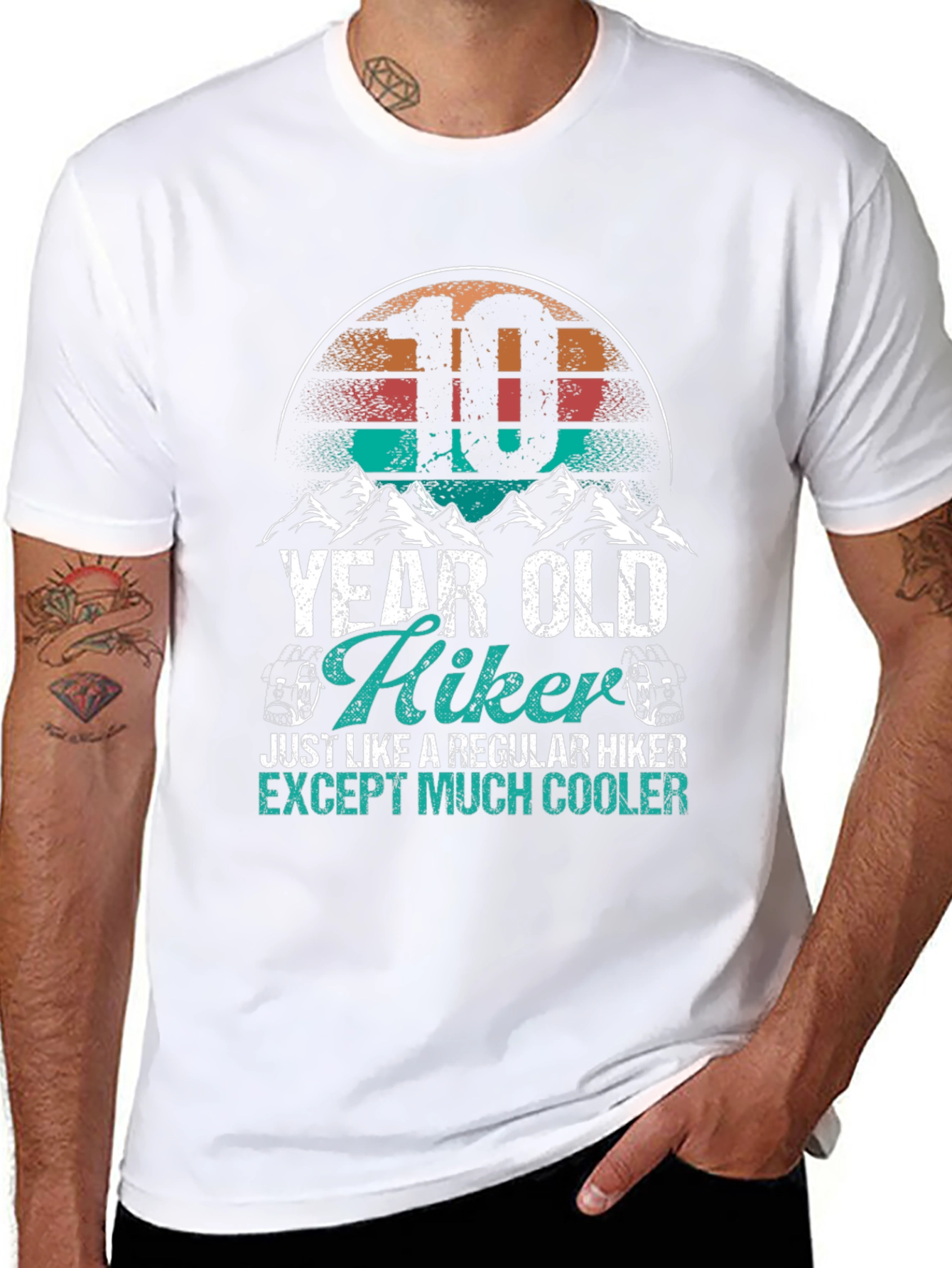 10 Year Old Hiker T-Shirt - Cool Kids Hiking Apparel