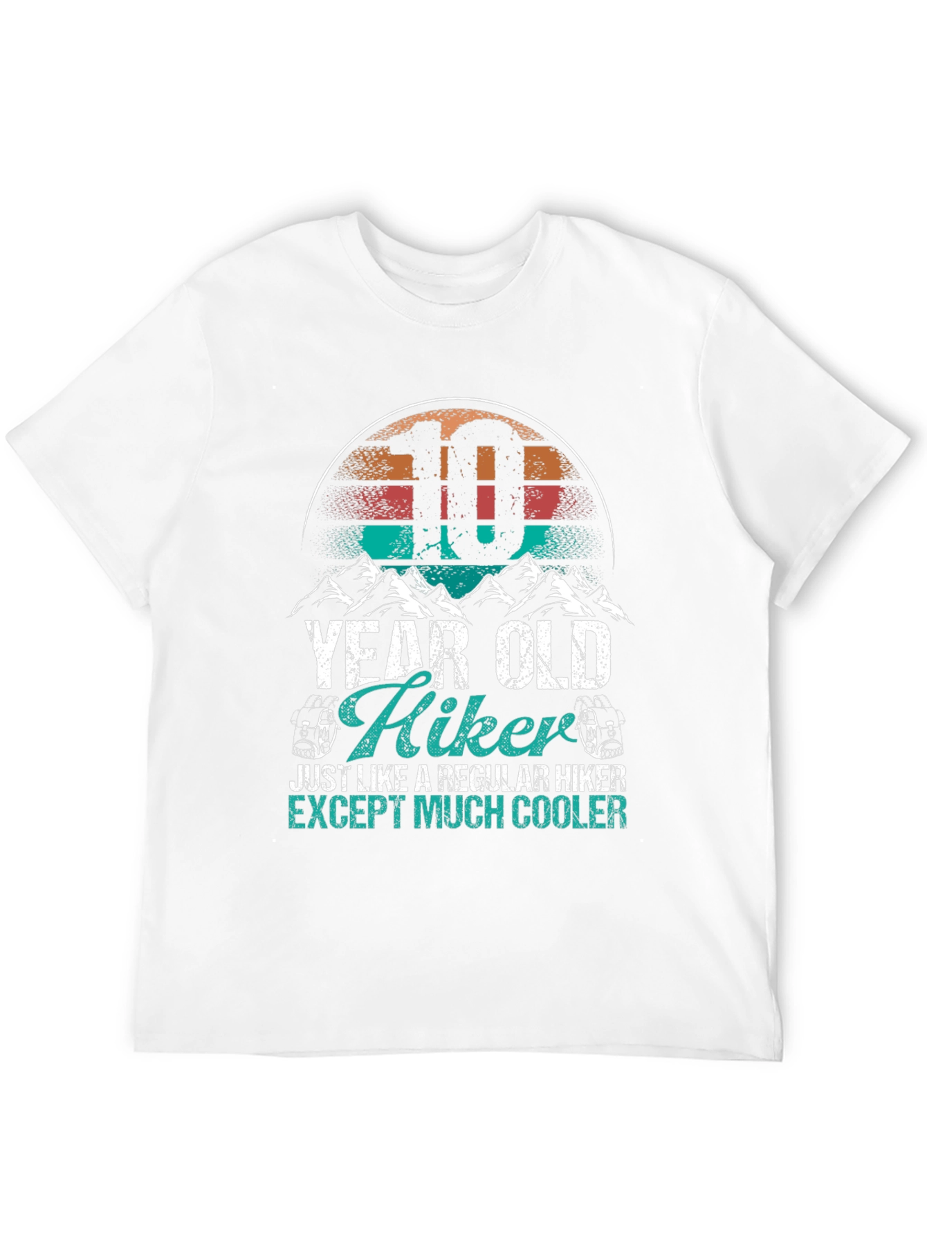 10 Year Old Hiker T-Shirt - Cool Kids Hiking Apparel