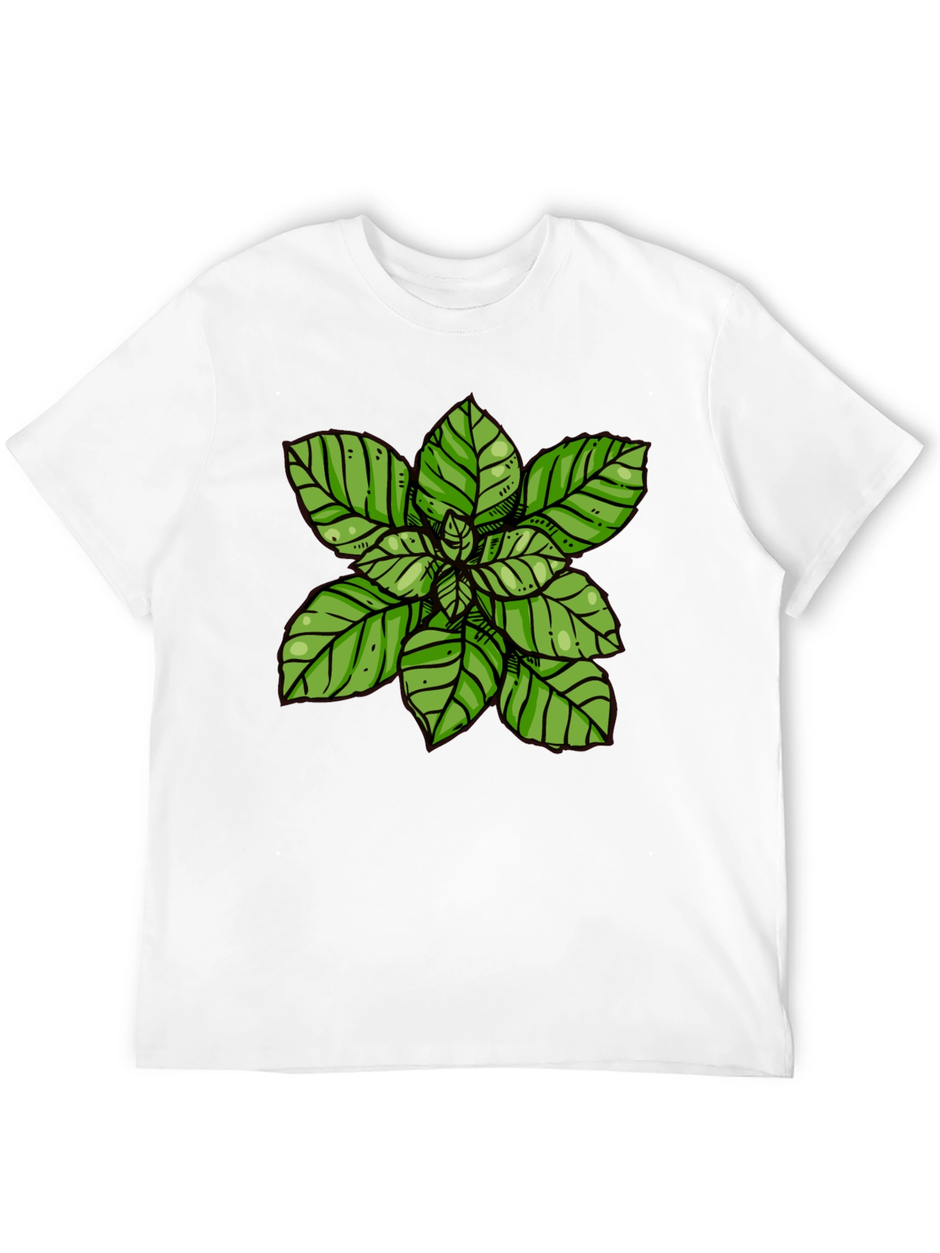 Basil Plant Graphic Tee - Black T-Shirt