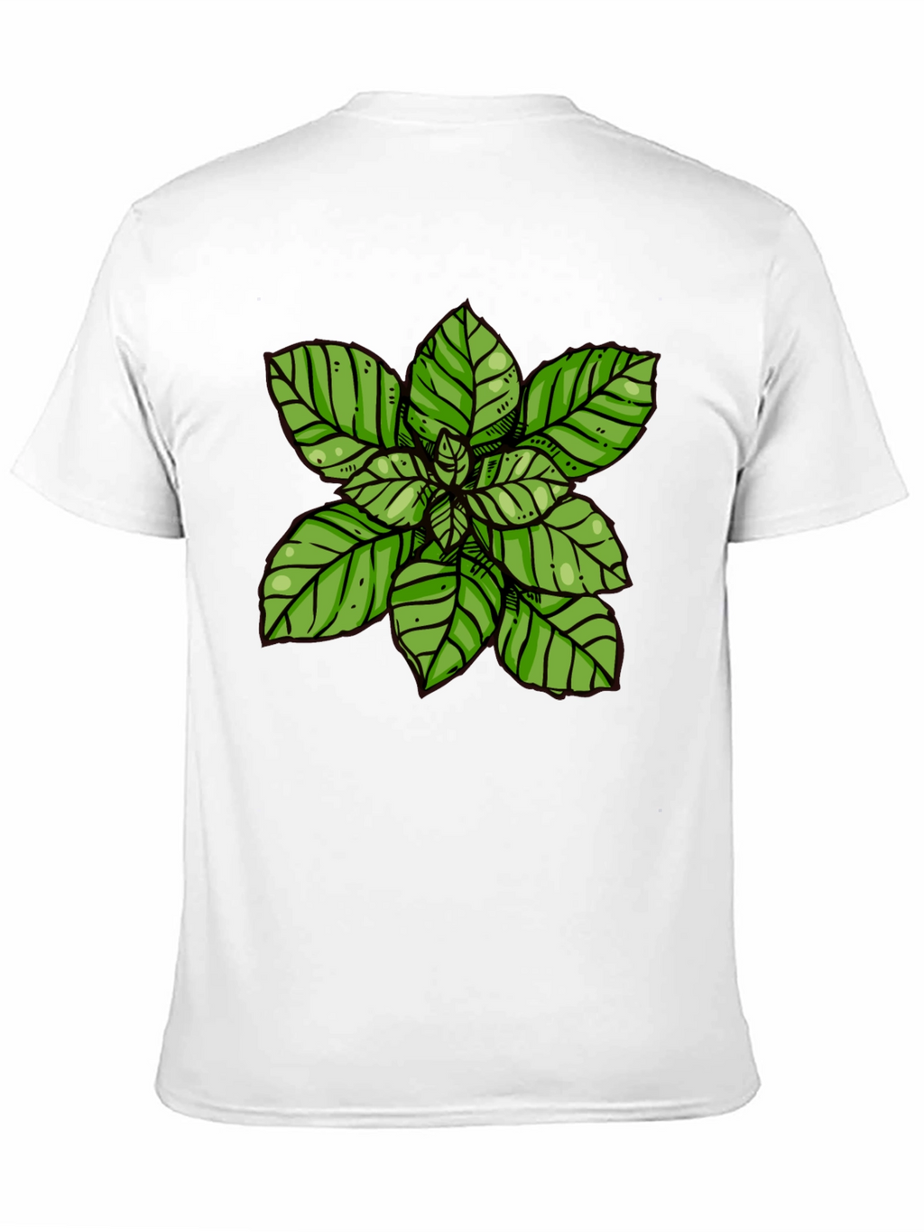Basil Plant Graphic Tee - Black T-Shirt