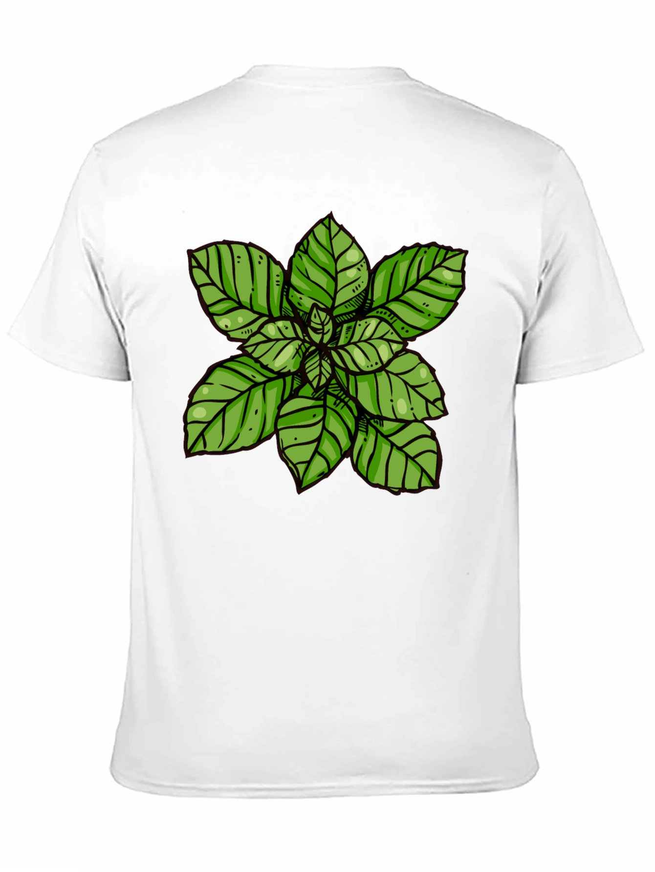 Basil Plant Graphic Tee - Black T-Shirt