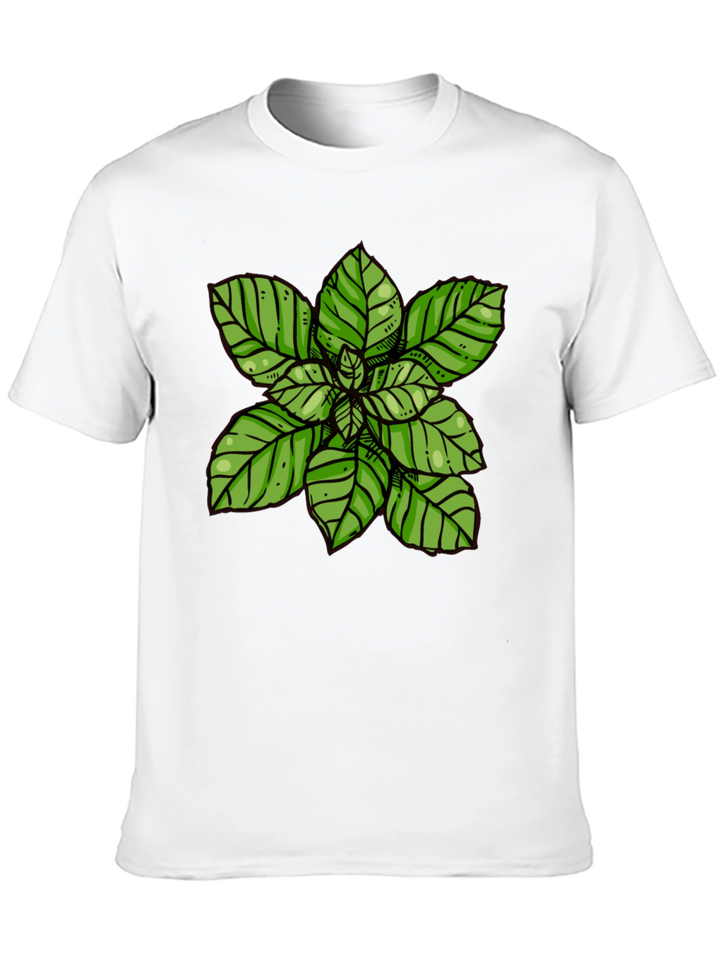 Basil Plant Graphic Tee - Black T-Shirt