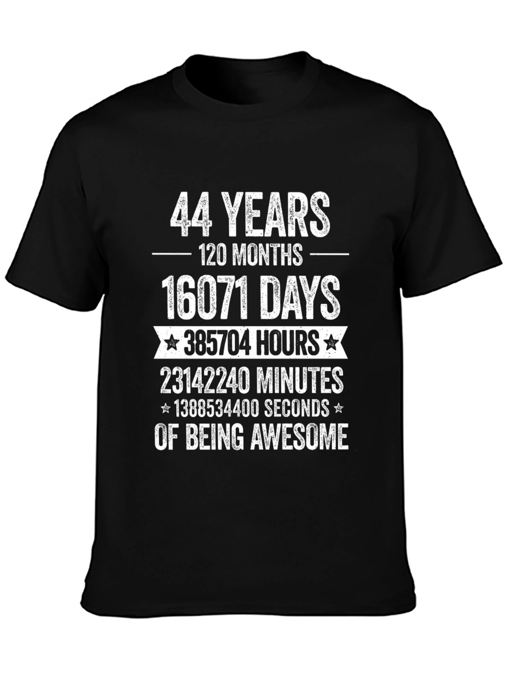 44 Years of Being Awesome Graphic T-Shirt