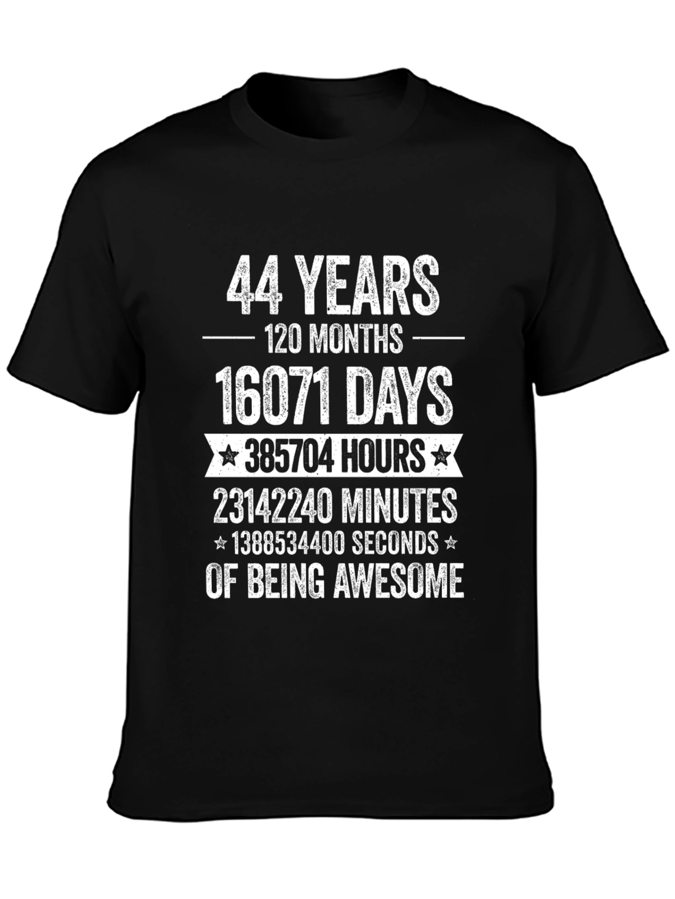 44 Years of Being Awesome Graphic T-Shirt