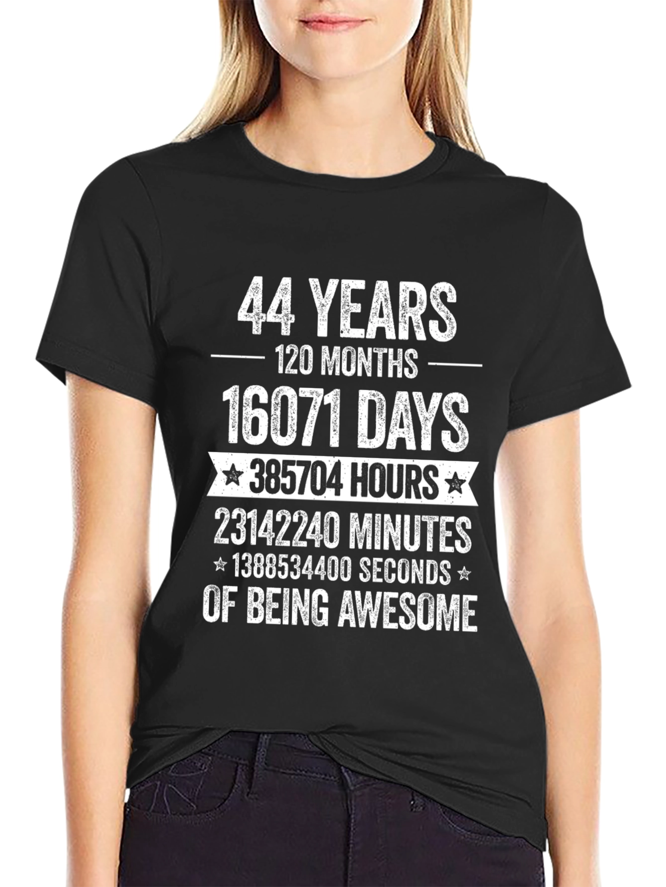 44 Years of Being Awesome Graphic T-Shirt