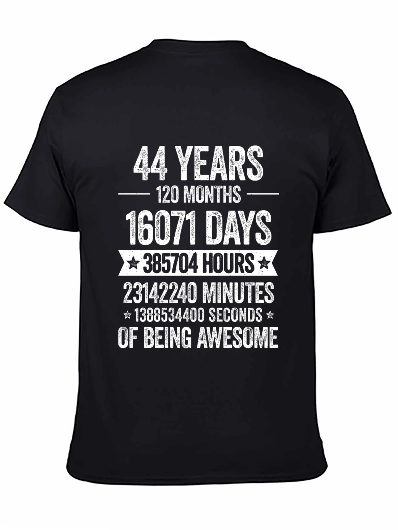 44 Years of Being Awesome Graphic T-Shirt