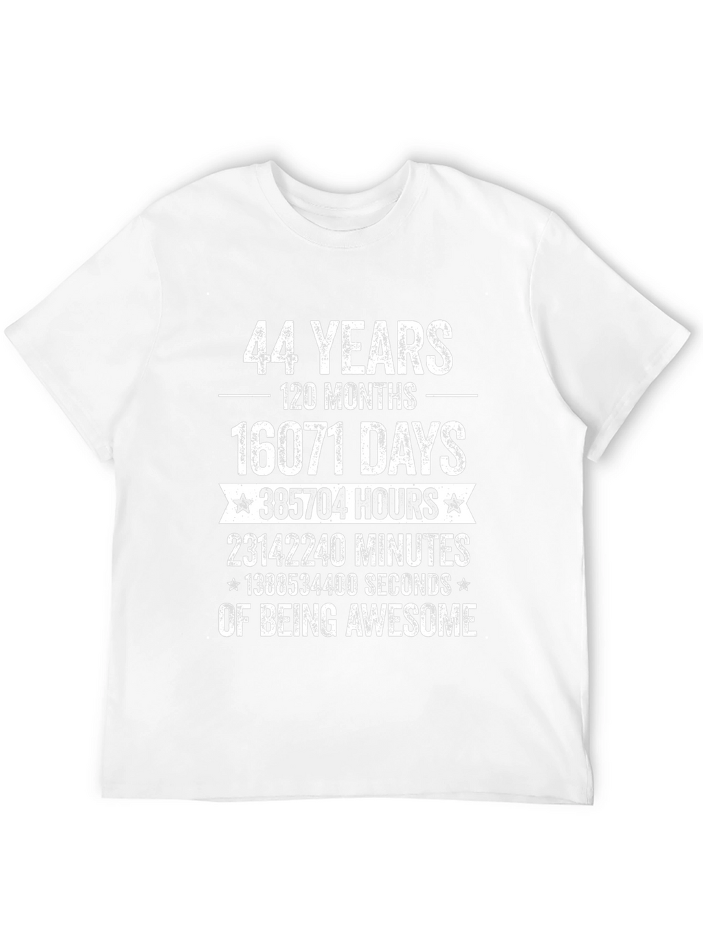 44 Years of Being Awesome Graphic T-Shirt