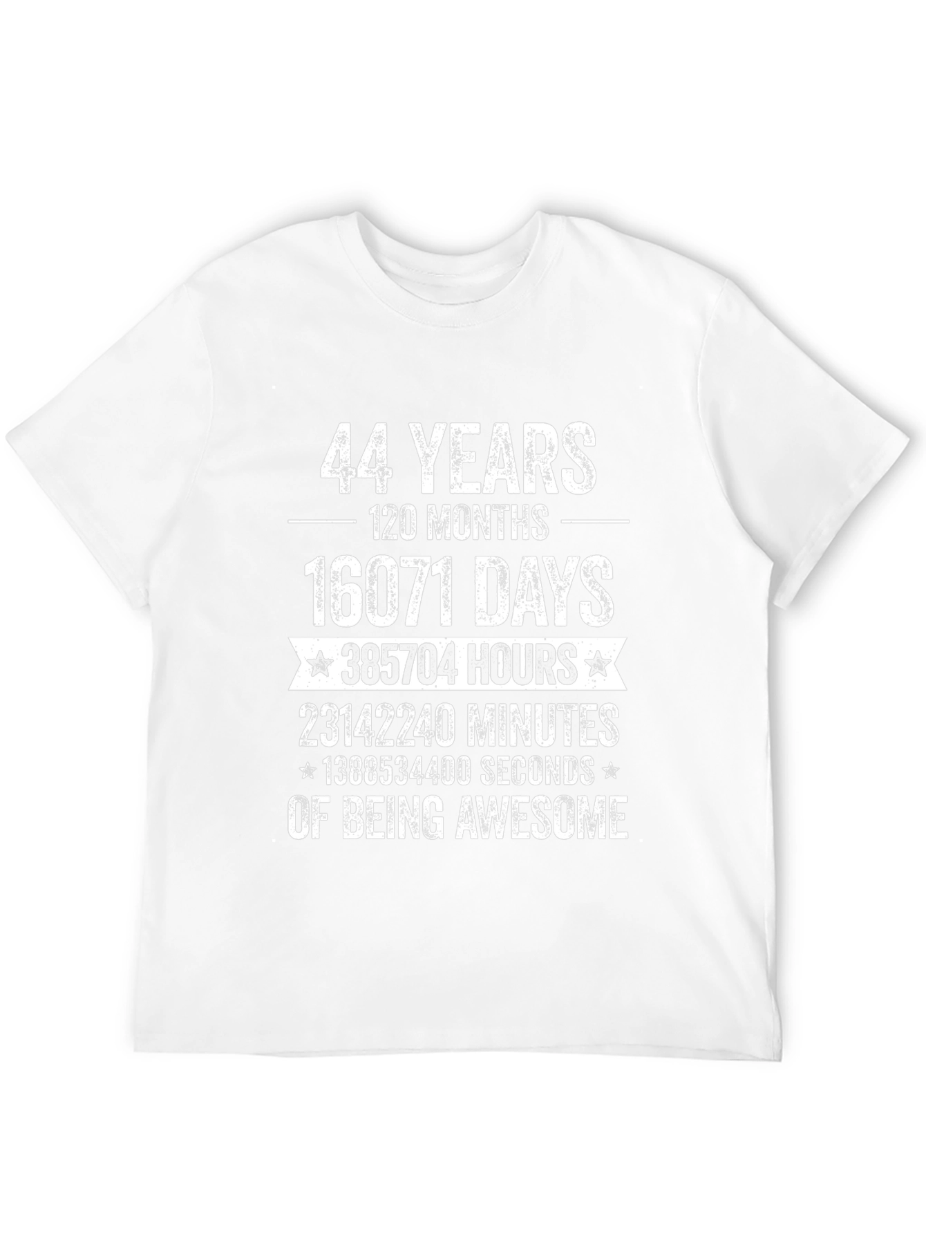 44 Years of Being Awesome Graphic T-Shirt