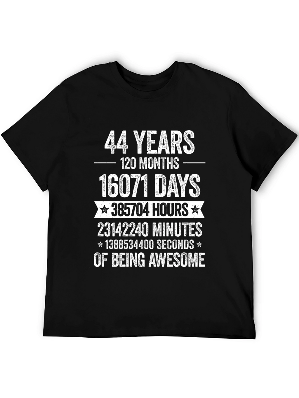 44 Years of Being Awesome Graphic T-Shirt