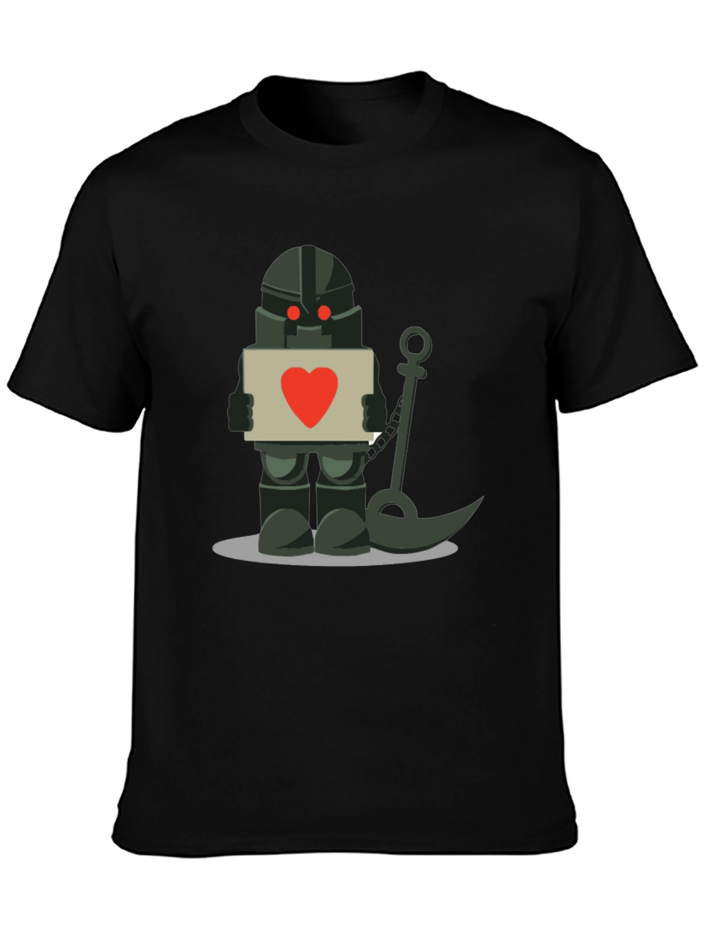 Robot Knight with Heart Sign T-Shirt