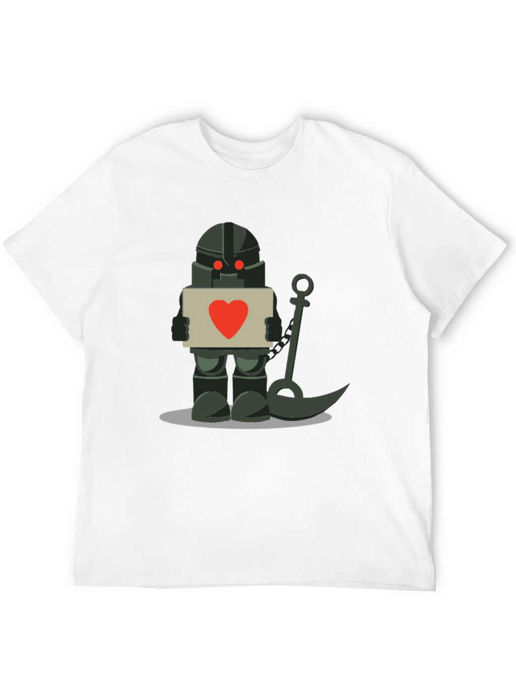 Robot Knight with Heart Sign T-Shirt