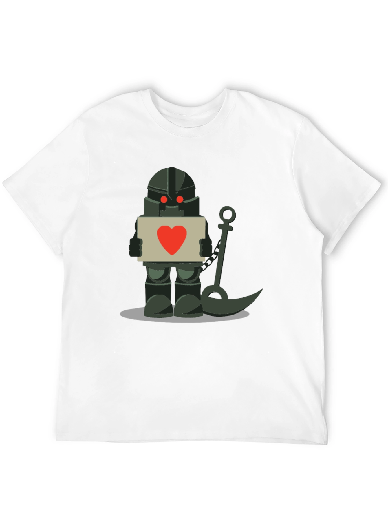 Robot Knight with Heart Sign T-Shirt