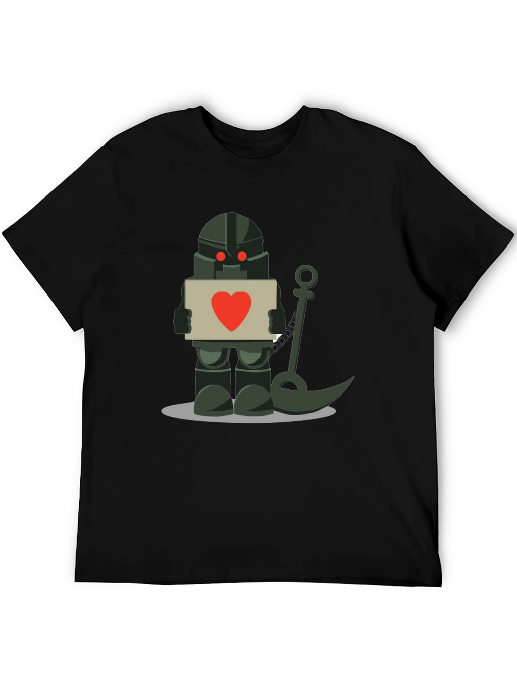 Robot Knight with Heart Sign T-Shirt