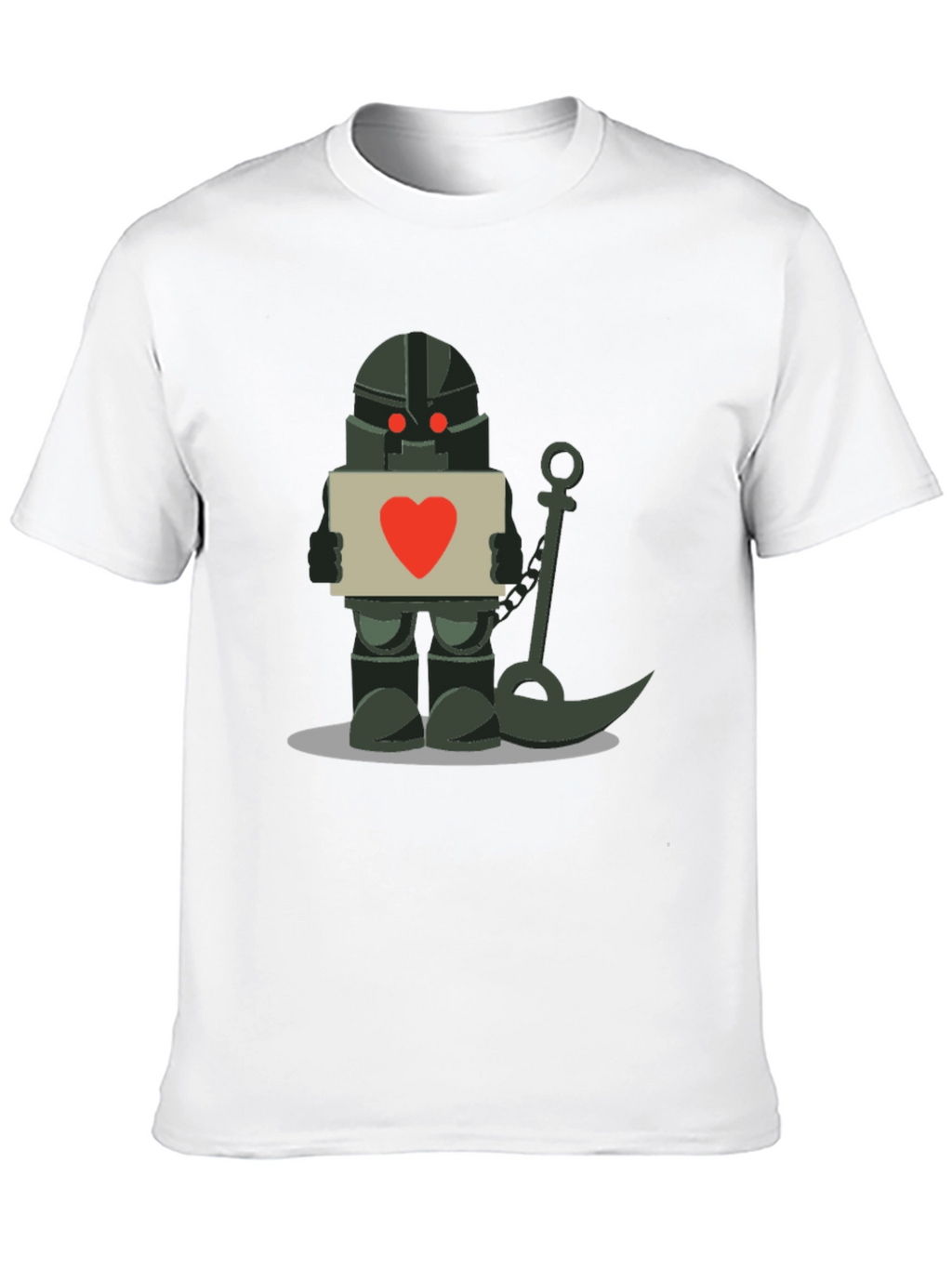 Robot Knight with Heart Sign T-Shirt