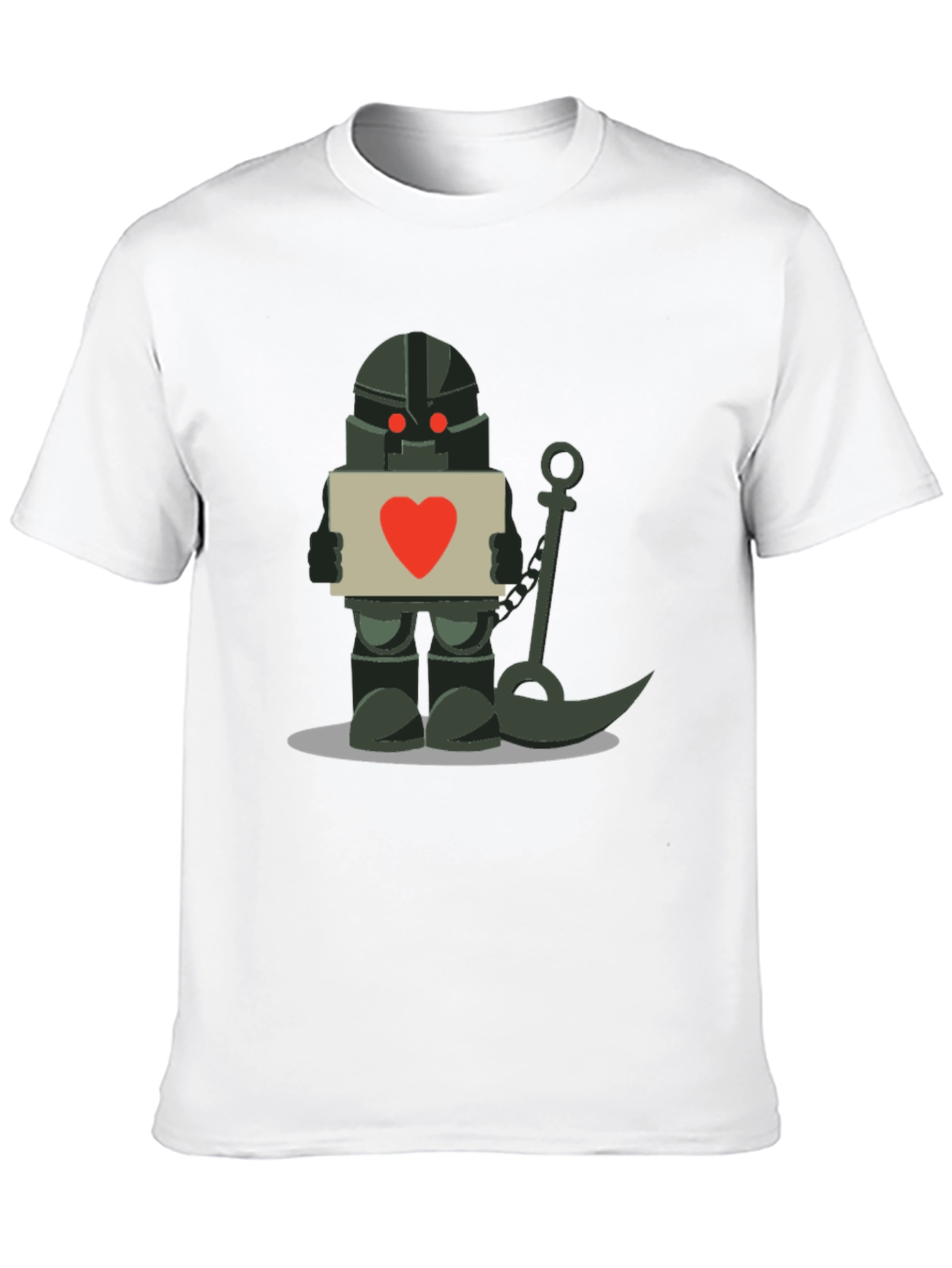 Robot Knight with Heart Sign T-Shirt