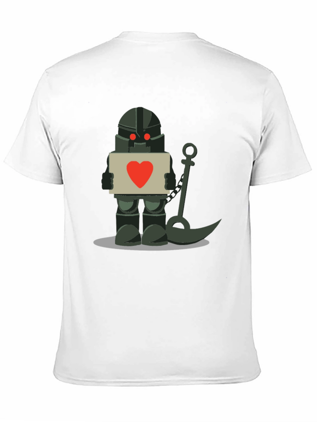 Robot Knight with Heart Sign T-Shirt