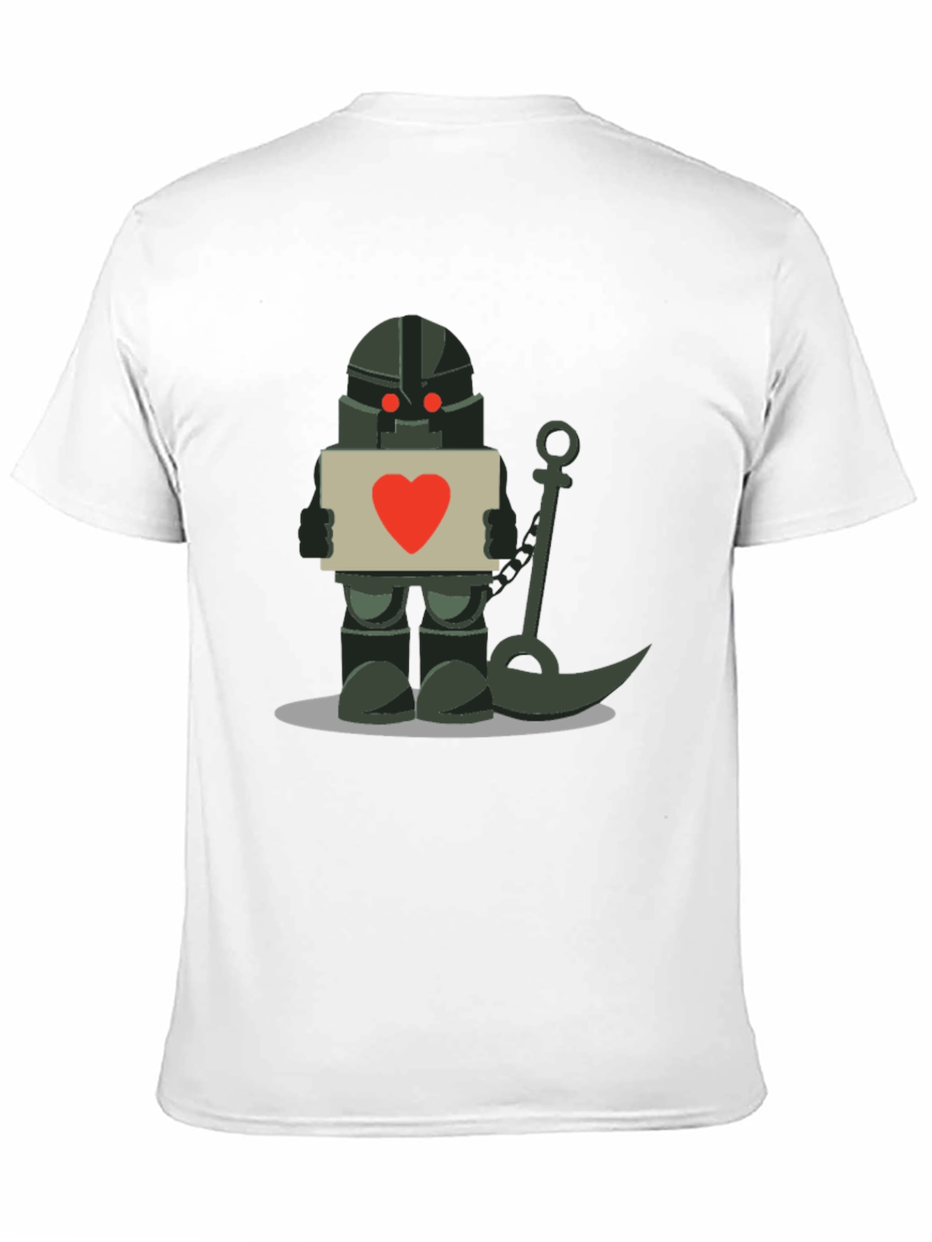 Robot Knight with Heart Sign T-Shirt
