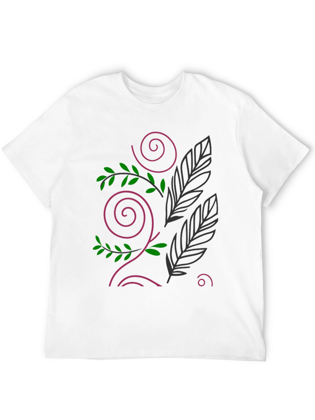 Nature Design Black T-Shirt
