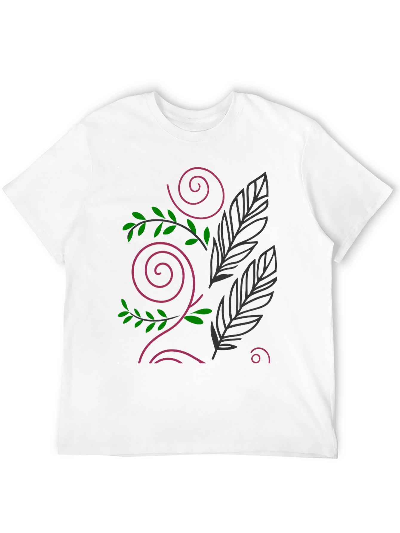 Nature Design Black T-Shirt
