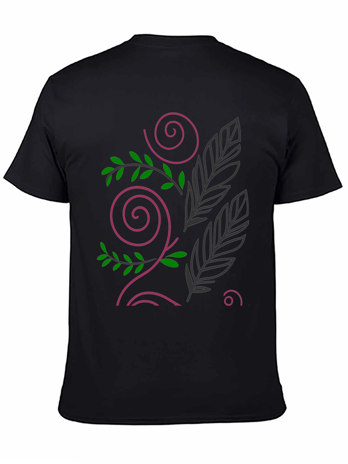 Nature Design Black T-Shirt