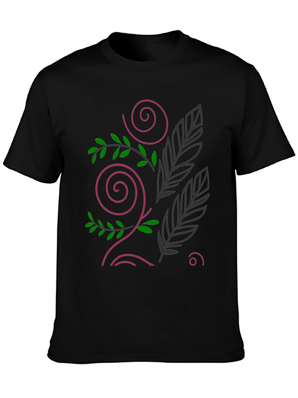 Nature Design Black T-Shirt
