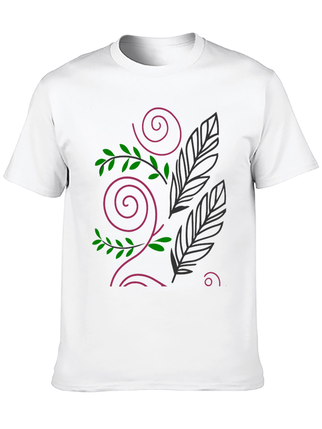 Nature Design Black T-Shirt
