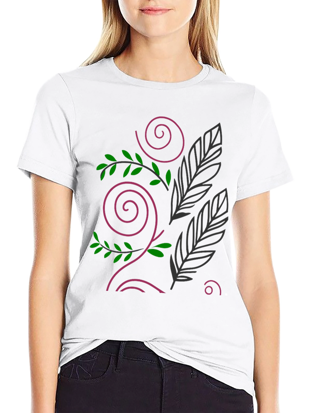 Nature Design Black T-Shirt