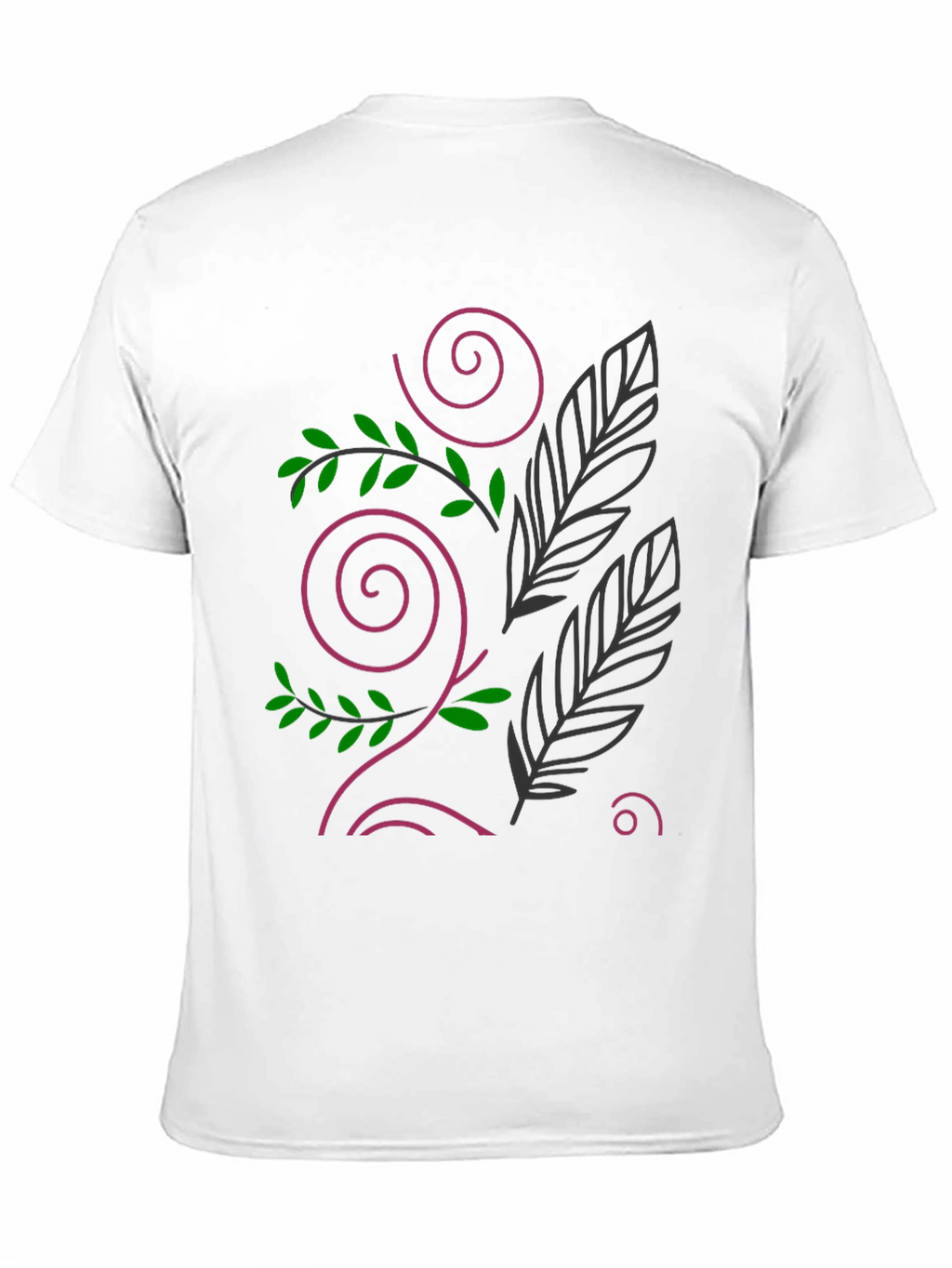 Nature Design Black T-Shirt