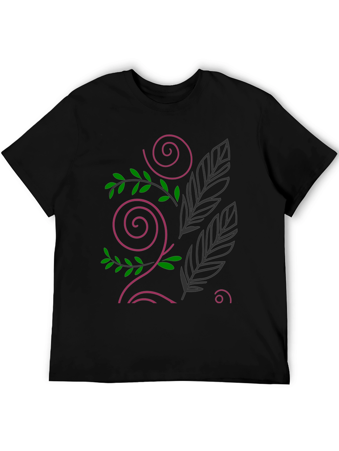 Nature Design Black T-Shirt