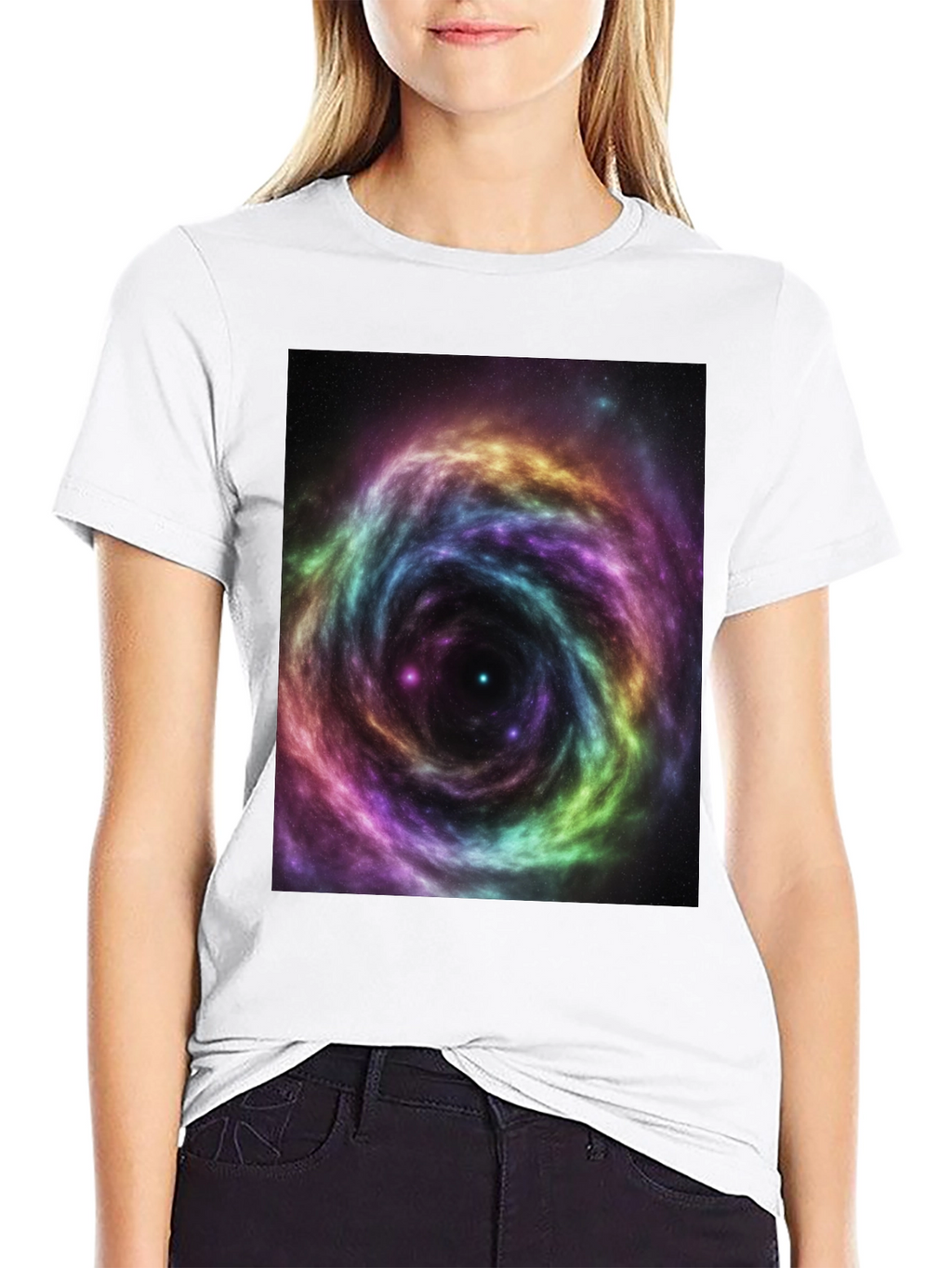 Galaxy Swirl Black T-Shirt