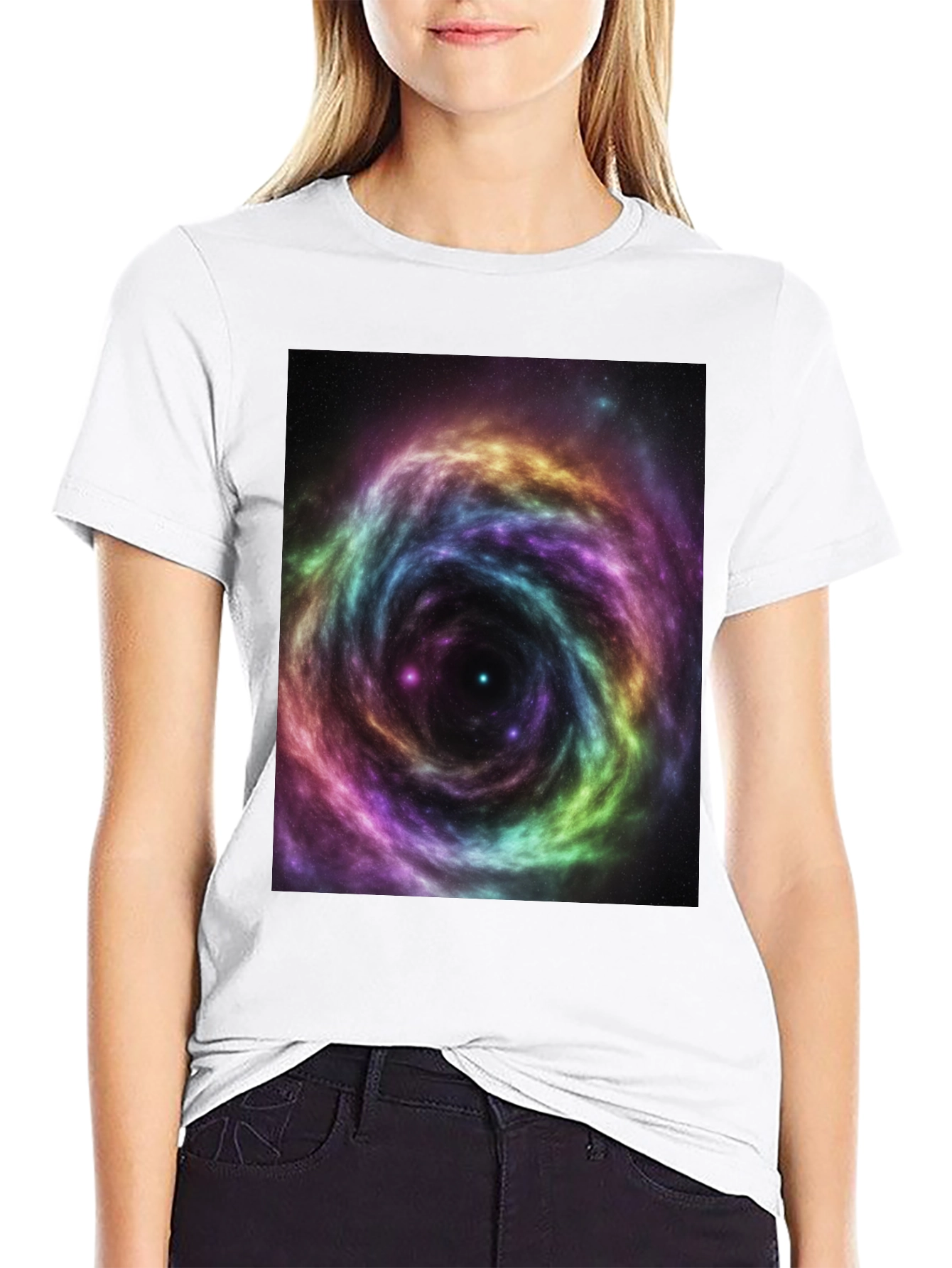 Galaxy Swirl Black T-Shirt