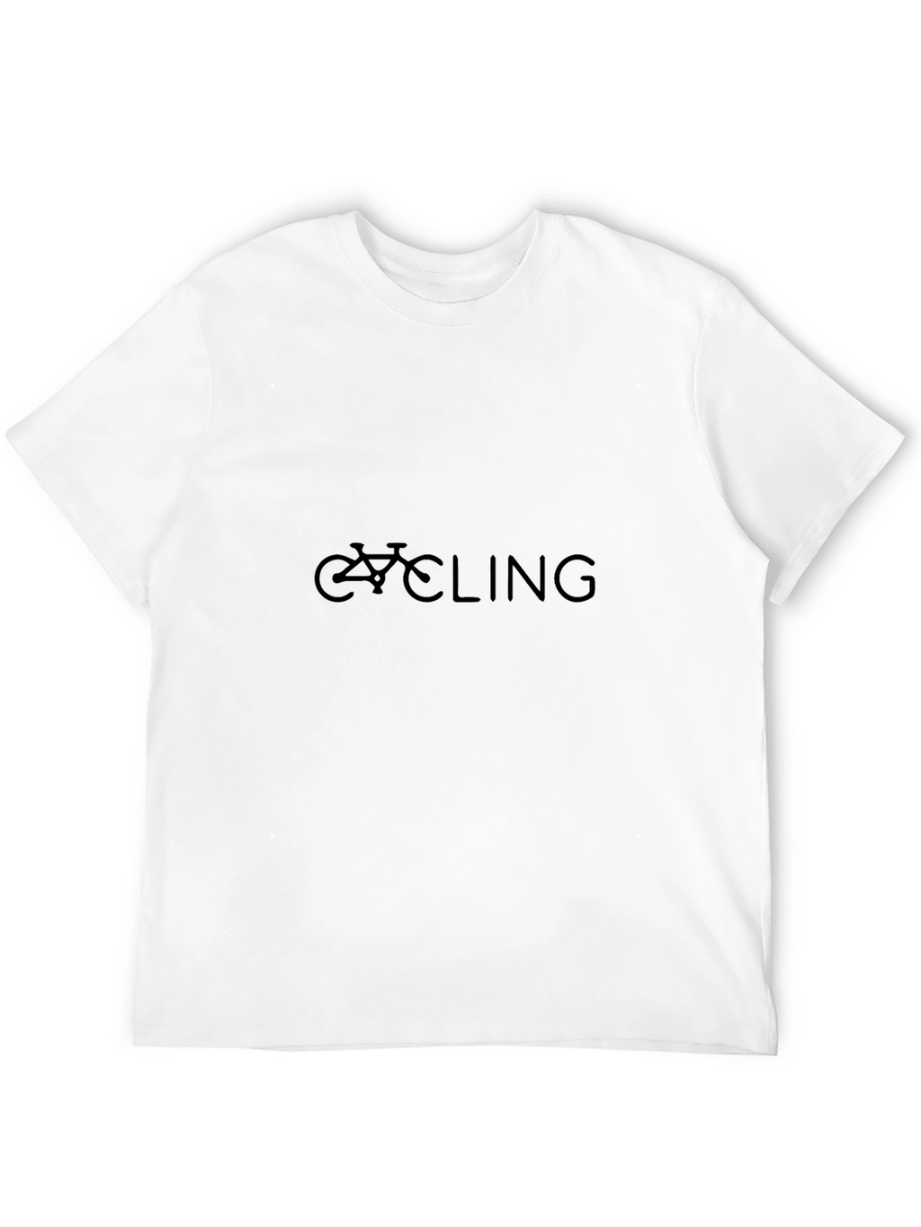 Cycling Graphic Print Crew Neck T-Shirt
